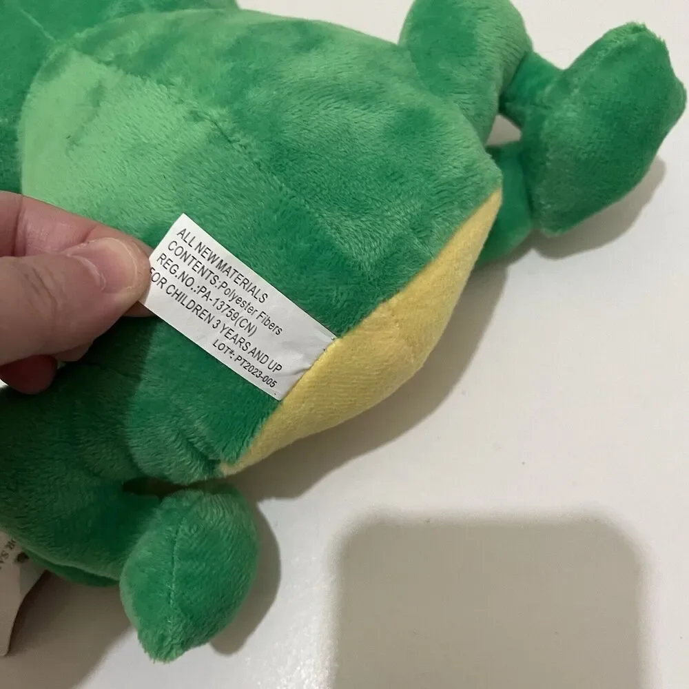 Ideal Toys Direct Green Frog with Strawberry on Head Plush 11